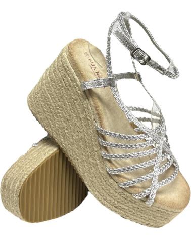 Sandales pour Femme CALZADOMANIA CUNA TIRAS TRENZADAS PLATA