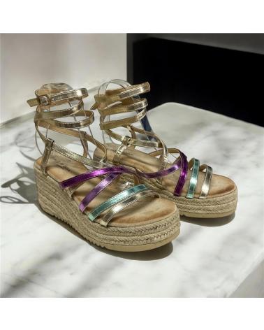 Sandales pour Femme CALZADOMANIA SANDALIA CUNA TIRAS MULTICOLOR