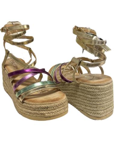 Sandales pour Femme CALZADOMANIA SANDALIA CUNA TIRAS MULTICOLOR