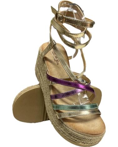 Sandales pour Femme CALZADOMANIA SANDALIA CUNA TIRAS MULTICOLOR