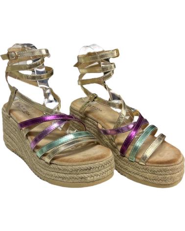 Sandales pour Femme CALZADOMANIA SANDALIA CUNA TIRAS MULTICOLOR