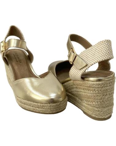 Sandales pour Femme CALZADOMANIA SANDALIA ESPARTO 5 CUERDAS ORO