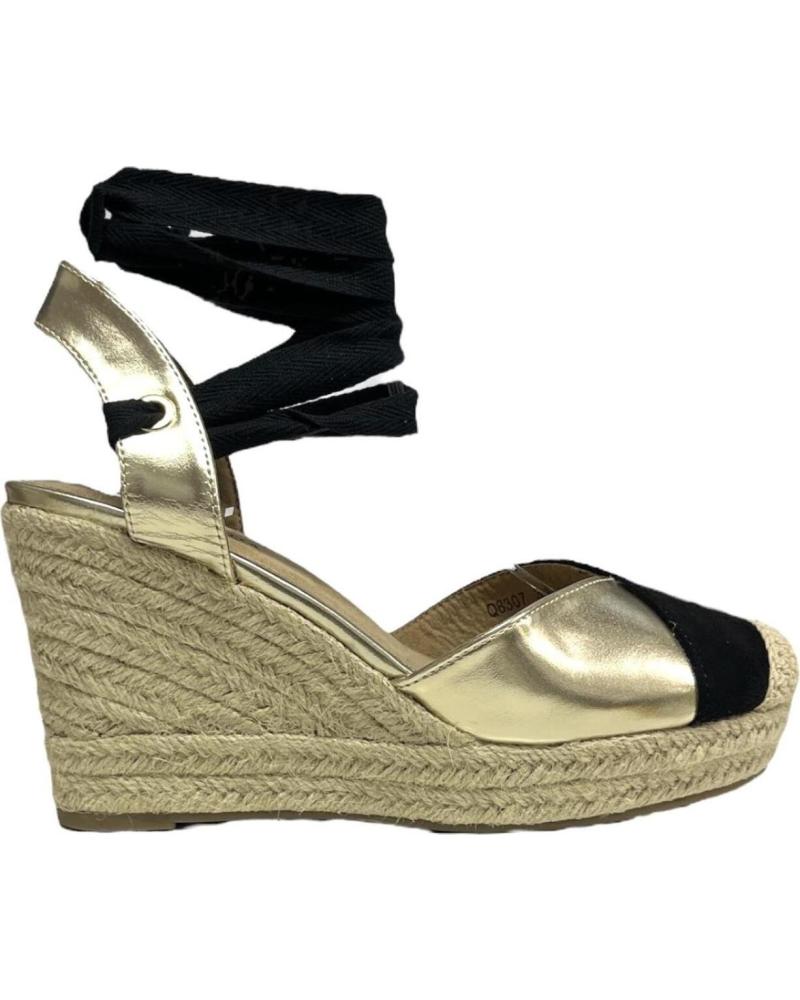 Sandales pour Femme CALZADOMANIA CUNA BICOLOR CUERDA NEGRO