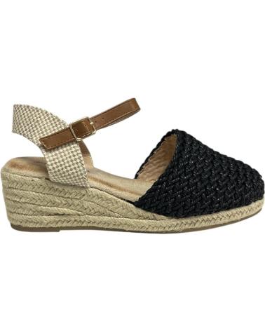 Sandales pour Femme CALZADOMANIA SANDALIA TRENZADA 4 CUERDAS NEGRO