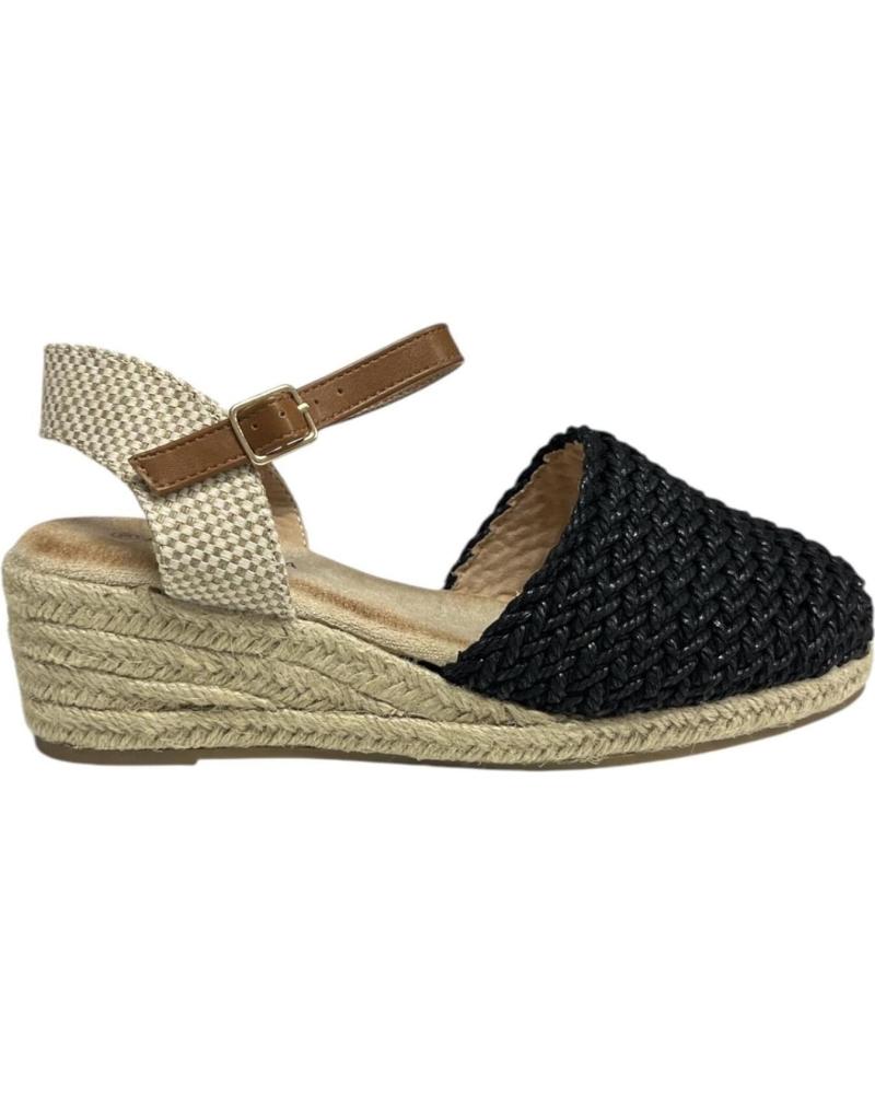 Sandales pour Femme CALZADOMANIA SANDALIA TRENZADA 4 CUERDAS NEGRO
