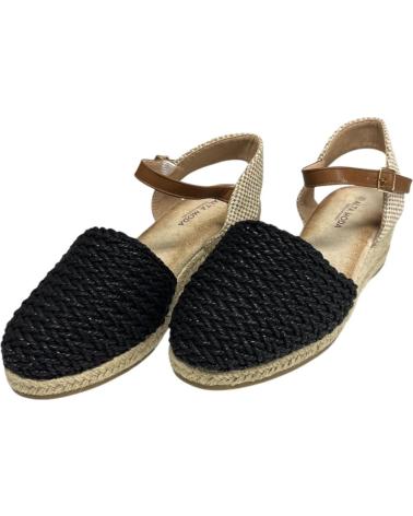 Sandales pour Femme CALZADOMANIA SANDALIA TRENZADA 4 CUERDAS NEGRO