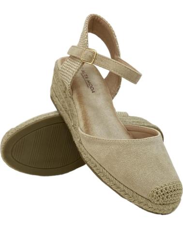 Sandales pour Femme CALZADOMANIA SANDALIA ESPARTO 3 CUERDAS BEIG