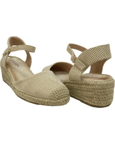 Sandales pour Femme CALZADOMANIA SANDALIA ESPARTO 3 CUERDAS BEIG