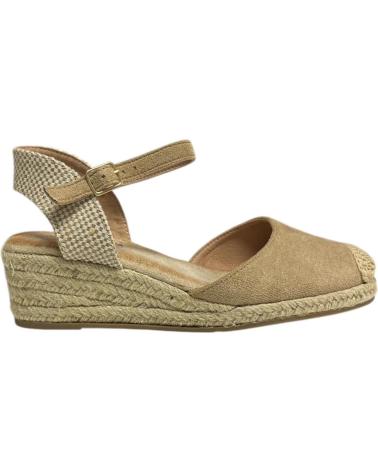 Sandales pour Femme CALZADOMANIA SANDALIA ESPARTO 3 CUERDAS CAMEL