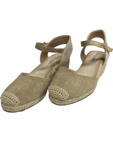 Sandales pour Femme CALZADOMANIA SANDALIA ESPARTO 3 CUERDAS CAMEL