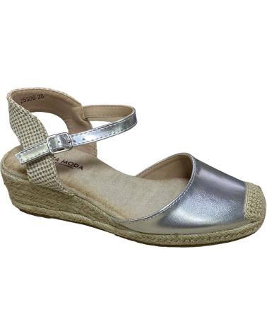 Sandalias de Mujer CALZADOMANIA SANDALIA ESPARTO 3 CUERDAS PLATA