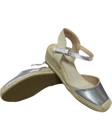 Sandalias de Mujer CALZADOMANIA SANDALIA ESPARTO 3 CUERDAS PLATA