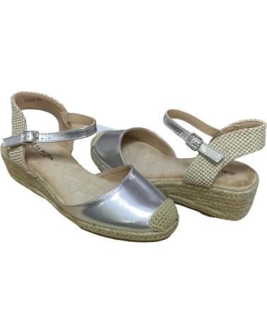 Sandalias de Mujer CALZADOMANIA SANDALIA ESPARTO 3 CUERDAS PLATA