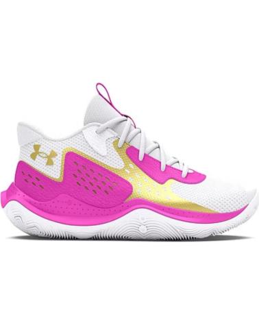Esportes  de Mulher e Menina e Menino UNDER ARMOUR ZAPATILLAS JET 23 GS WHITE-PINK NEW