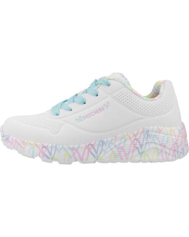 Sneaker für Mädchen SKECHERS ZAPATILLAS NINA MODELO UNO LITE COLOR BLANCO WPTQ