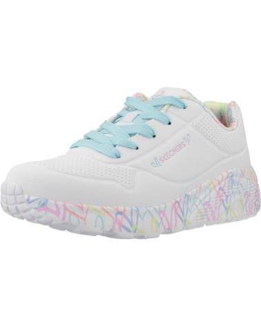 Deportivas de Niña SKECHERS ZAPATILLAS NINA MODELO UNO LITE COLOR BLANCO WPTQ