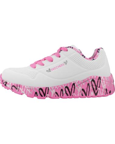 Sneaker für Mädchen SKECHERS ZAPATILLAS NINA MODELO UNO LITE COLOR BLANCO WHP