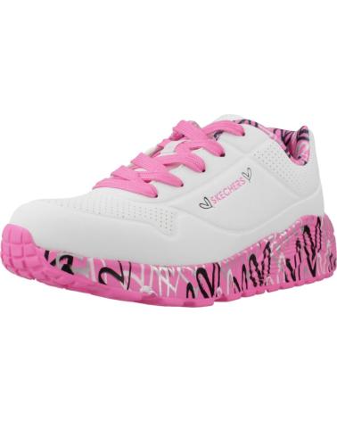 Deportivas de Niña SKECHERS ZAPATILLAS NINA MODELO UNO LITE COLOR BLANCO WHP