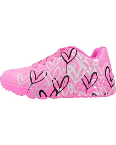 Esportes  de Menina SKECHERS ZAPATILLAS NINA MODELO UNO LITE - METALLIC COLOR ROSA HPMT