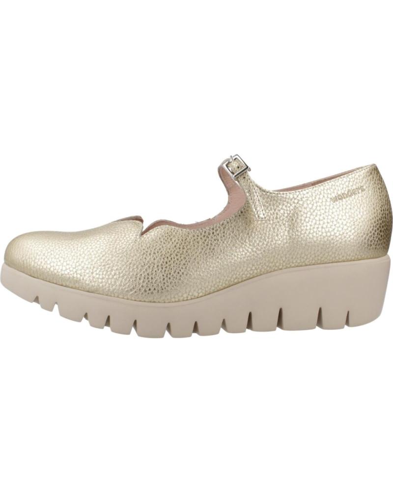 Woman shoes WONDERS ZAPATOS CONFORT MUJER MODELO C33332 COLOR ORO PLATINO PLATINO