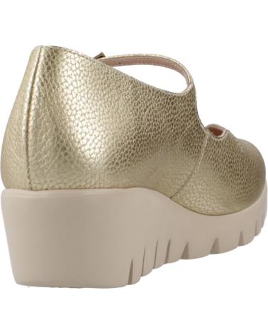 Woman shoes WONDERS ZAPATOS CONFORT MUJER MODELO C33332 COLOR ORO PLATINO PLATINO