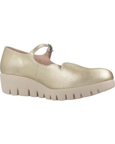 Woman shoes WONDERS ZAPATOS CONFORT MUJER MODELO C33332 COLOR ORO PLATINO PLATINO