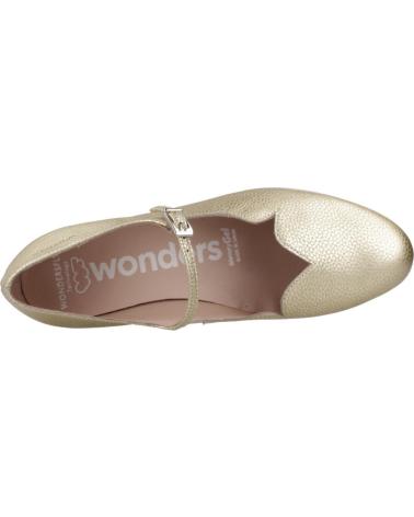 Woman shoes WONDERS ZAPATOS CONFORT MUJER MODELO C33332 COLOR ORO PLATINO PLATINO