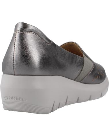 Woman Mocasines STONEFLY MOCASINES MUJER MODELO PLUME 3 LAMINATED LTH COLOR PLATA 1BP