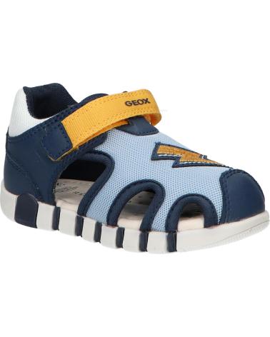 boy Sandals GEOX  B455PB 01454 B SANDAL IUPIDOO CB42V LT NAVY-YELLOW CB42V