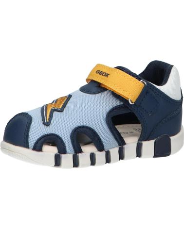 boy Sandals GEOX  B455PB 01454 B SANDAL IUPIDOO CB42V LT NAVY-YELLOW CB42V