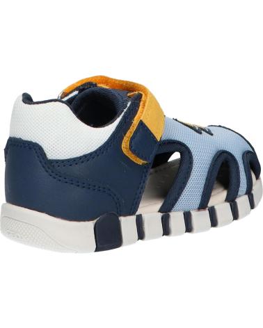 boy Sandals GEOX  B455PB 01454 B SANDAL IUPIDOO CB42V LT NAVY-YELLOW CB42V