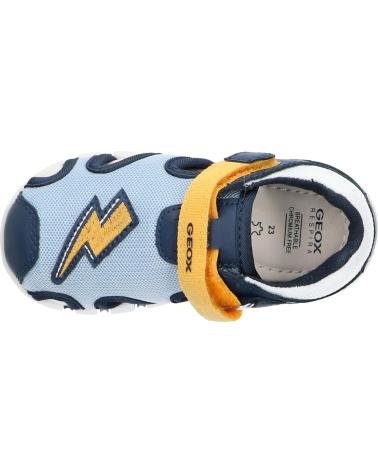 boy Sandals GEOX  B455PB 01454 B SANDAL IUPIDOO CB42V LT NAVY-YELLOW CB42V