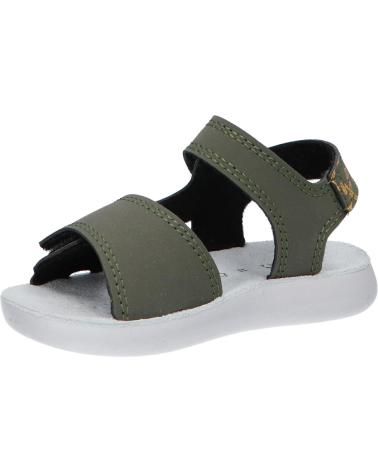 Sandales pour Garçon GEOX  B455SC 000CE B SANDAL LIGHTFLOPPY C0966 DK GREEN-OCHREYELLOW C0966