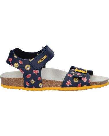 Sandálias de Menino GEOX J028LB 00004 J GHITA C4054 NAVY-YELLOW AZUL