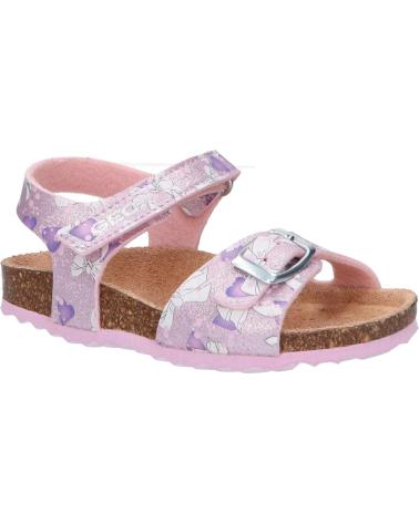 girl Sandals GEOX J028MC 000QD J ADRIEL PINK-LILAC C8842