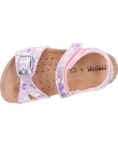 girl Sandals GEOX J028MC 000QD J ADRIEL PINK-LILAC C8842