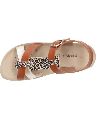 Sandali per Bambina GEOX J45EAG 05404 J SANDAL COSTAREI GI C5B2U BISCUIT-PLATINUM