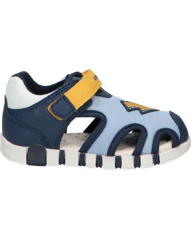 boy Sandals GEOX  B455PB 01454 B SANDAL IUPIDOO CB42V LT NAVY-YELLOW CB42V