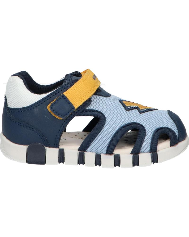 boy Sandals GEOX  B455PB 01454 B SANDAL IUPIDOO CB42V LT NAVY-YELLOW CB42V