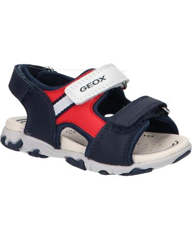 Sandali per Bambino GEOX B4559A 08515 B SANDAL FLAFFEE C0735 NAVY-RED C0735