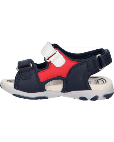 Sandali per Bambino GEOX B4559A 08515 B SANDAL FLAFFEE C0735 NAVY-RED C0735