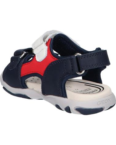Sandali per Bambino GEOX B4559A 08515 B SANDAL FLAFFEE C0735 NAVY-RED C0735