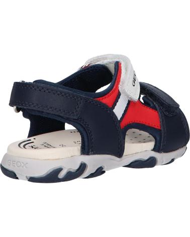 Sandali per Bambino GEOX B4559A 08515 B SANDAL FLAFFEE C0735 NAVY-RED C0735