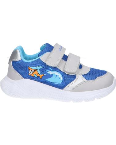 Sportif pour Garçon GEOX B454UA 01454 B SPRINTYE CK41L ROYAL-LT GREY
