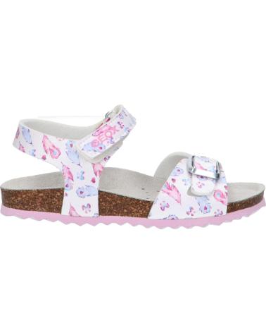 Sandali per Bambina GEOX J028MC 000QD J ADRIEL C1030 WHITE-LAVENDER