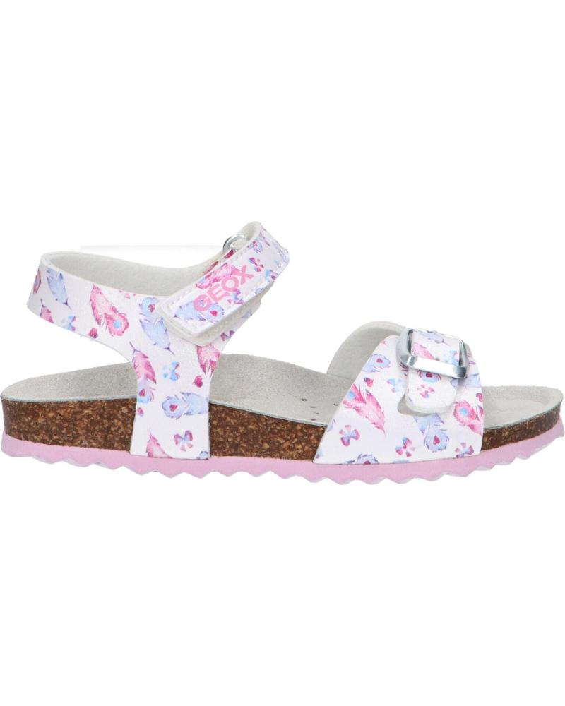Sandali per Bambina GEOX J028MC 000QD J ADRIEL C1030 WHITE-LAVENDER