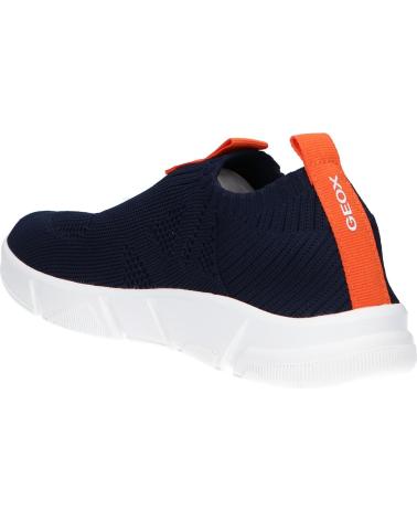 Sneaker für Mädchen und Junge GEOX J02DMA 0006K J ARIL B A C0820 NAVY-ORANGE AZUL