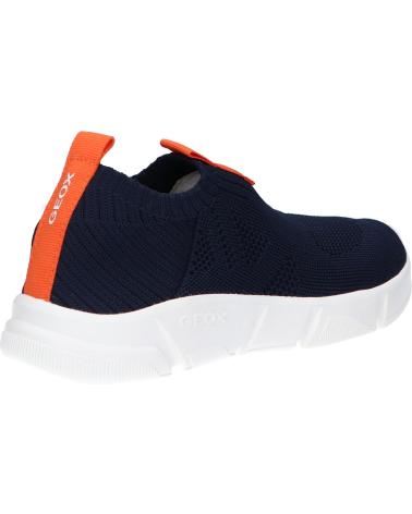 Sneaker für Mädchen und Junge GEOX J02DMA 0006K J ARIL B A C0820 NAVY-ORANGE AZUL