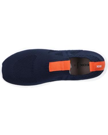 Sneaker für Mädchen und Junge GEOX J02DMA 0006K J ARIL B A C0820 NAVY-ORANGE AZUL