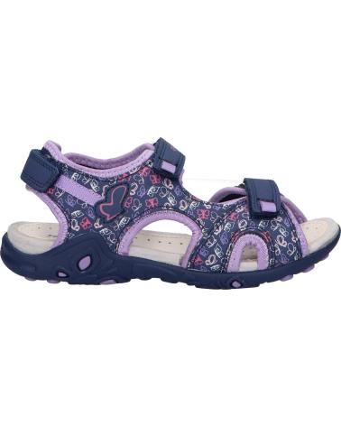 Sandálias de Menina geox J35GRD 0CE15 J SANDAL WHINBERRY G CF48E NAVY-DK LILAC